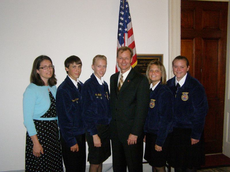 Kenny and the Lewis County FFA. 